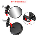 범용 오토바이 백미러 사이드 미러 핸들 바 엔드 액세서리 2