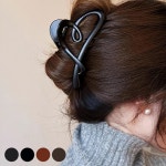 헤어핀 무광 하트 집게핀 유광 헤어 귀여운