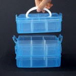 3단 소형 장난감정리함 소품정리함 적층형 칸분 레고정리함 태클박스 악세사리보관함