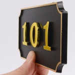 바이아트몰 네모난 입체형 호실번호판 룸넘버링 room number 빌라 사무실 펜션 503