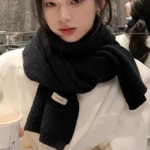 가볍고 베이직한 여성용 데일리 무지 머플러