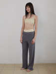 쥬키프 ENGLISH RIBBED TROUSER IN SILK COTTON