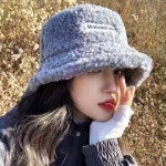 벙거지 버킷 뽀글이 램스울 뽀글이모자