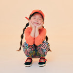 루디아키즈 여아용 홀리플라워 바지 9호 차콜