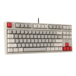 지클릭커 지클릭커 레트로 레드 슈퍼히어로 SPK87 저소음 풀 윤활 기계식 키보드