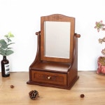엔틱경대 수납 거울 화장대 미니 보석함 원목화장품수납함 클래식 앤틱 컬러