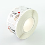 손하트 땡큐 선물 포장 스티커