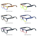 HEPIDEM 무광 아세테이트 안경 남성 레트로 사각 여성 H9289