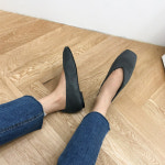 로아트 스퀘어 플랫슈즈 230