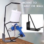 자동차 페인트 분무기 스탠드 브래킷 종이 깔때기 랙 스토리지 스틸 스프레이 건 액세서리 홀더 가정용