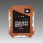 흑경 나무 상패 상패 휘장 상패 원목 수지 G4027