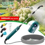 2400mAh 휴대용 전기 분무기 지팡이 관개 도구 3 안개 노즐 식물 고압 스프링클러 급수 정원