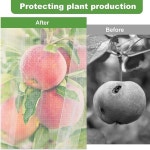 대형 나무 그물 커버 지퍼 스트링 정원 곤충 투명 식물 장벽 메쉬 스크린 0 1PC