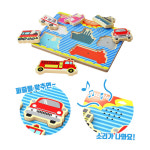 병설유치원 어린이집 유아 소리나는 탈것 입체퍼즐