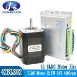 Jkongmotor 4000rpm 브러시리스 DC 모터 키트 24V 52 5W 3D 프린터 DIY 디자인용 3상 8극 3 3A BLDC 42BLS02