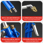 공압 청소 건 고압 스프레이 자동차 엔진 오일 먼지 물 공기 이중 목적 조절 가능한