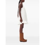 GANNI 24FW 가니 숏 원피스 135 NEUTRALS