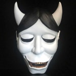 일본 오니가면 도깨비 악마 공포 할로윈 마스크 코스튬 코스프레 14 라텍스 직각 반야 마스크