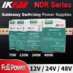 240 480 산업용 DIN 레일 스위칭 전원 공급 장치 단일 출력 소스 출력 12V 24V 48V NDR-75 120