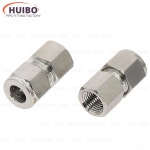 BSP 암나사 페룰 튜브 피팅 압축 스테인레스 커넥터 더블 OD 1 8 Pipe