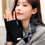 모헤어 핸드워머 골프장갑 핑거리스 장갑 스포츠워머