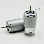 1PCS 2 원형 샤프트 395 전기 모터 DC 6V 12V 14 4V 16 2V 18V 드라이버 부품 용 고속 카본 17000RPM