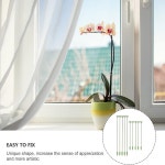 5 10피스 식워터 지원 막대 식워터 재사용 고정 스틱 스탠드 꽃 포도 나무 등반 브래킷 원예 액세서리