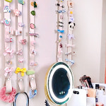 머리핀정리대 우드 삔꽂이 머리띠 정리 아이방 꾸미기 새