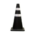 동광세이프티 주차꼬깔 라바콘 검정색 2개 합성고무 PP 공사장 도로공사 안전표시 주차콘