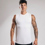 신축성 소재 남성 홀웨어 짐웨어 민소매