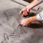 실버 금속 U자형 정원 스테이플 그라운드 네일 필름 고정 페그 원예 도구 40 개 팩