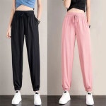 여성조거팬츠 여름 냉장고 밴딩 아이스 바지