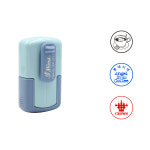 에스엠프린팅 쿠폰도장 만년 핸디17 mm 카페 베이커리 커피 칭찬 학원 축제 만년 핸디17 리필잉크추가 청색 15X15