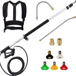 장대 고압 세차건 건물 외벽 청소 관광버스 세차 분사기스프레이