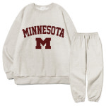 이지스튜디오 아치 미네소타 더블 맨투맨 팬츠 오버핏 트레이닝세트 오트밀