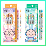 10개입 모나미 연필 초록 학용품 필기구 문구 사무용품 학생용 깎이 연필심 필통