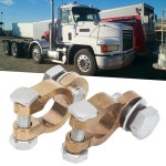 자동차 배터리 터미널 클램프 커넥터 트럭용 대전류 M10 단일 나사 300A 2 개