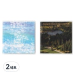 워터멜론컴퍼니 made by made 스퀘어 정사각 무지노트 2종 세트 03 Eternite 07 Foresta 4세트