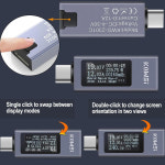 Type-C 전류 용량 USB 테스터 DC 전력계 모바일 검출기 KWS-2303C 4-30V 0-12A