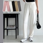 하늘하늘 베이직 데일리룩 말랑 여성 통바지
