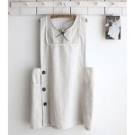 옆단추 레이스 앞치마 1P 주방 카페 공방 꽃집 작업