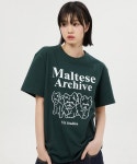 WAIKEI 와이케이 말티즈 아카이브 라인 그래픽 반팔티셔츠 그린 YK23HSTS12-4