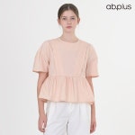 에이비플러스 에이비플러스 AB PLUS ab plusab plus 라운드넥 라인 컬러 블라우스 LSY2
