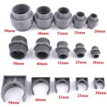 수족관 밸브 2PCS 20 커넥터 PVC 파이프 팔꿈치 정원 관개 직접 Pipe Clamp