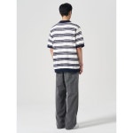 에잇세컨즈 멀티 스트라이프 카라 반집업 니트 264751ey1r