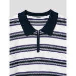 에잇세컨즈 멀티 스트라이프 카라 반집업 니트 264751ey1r