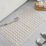 화장실 고무 욕실매트 타일흡착 밀키베이지