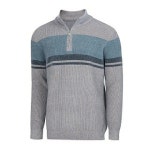 파파브로 배색 반집업 니트웨어 LM-KN-3396