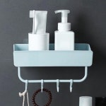 접착식 수건걸이 욕실선반 스카이 무타공 화장실 선반
