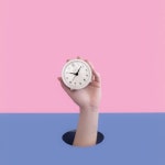 베이직 욕실 방수 시계 탁상용 욕실용